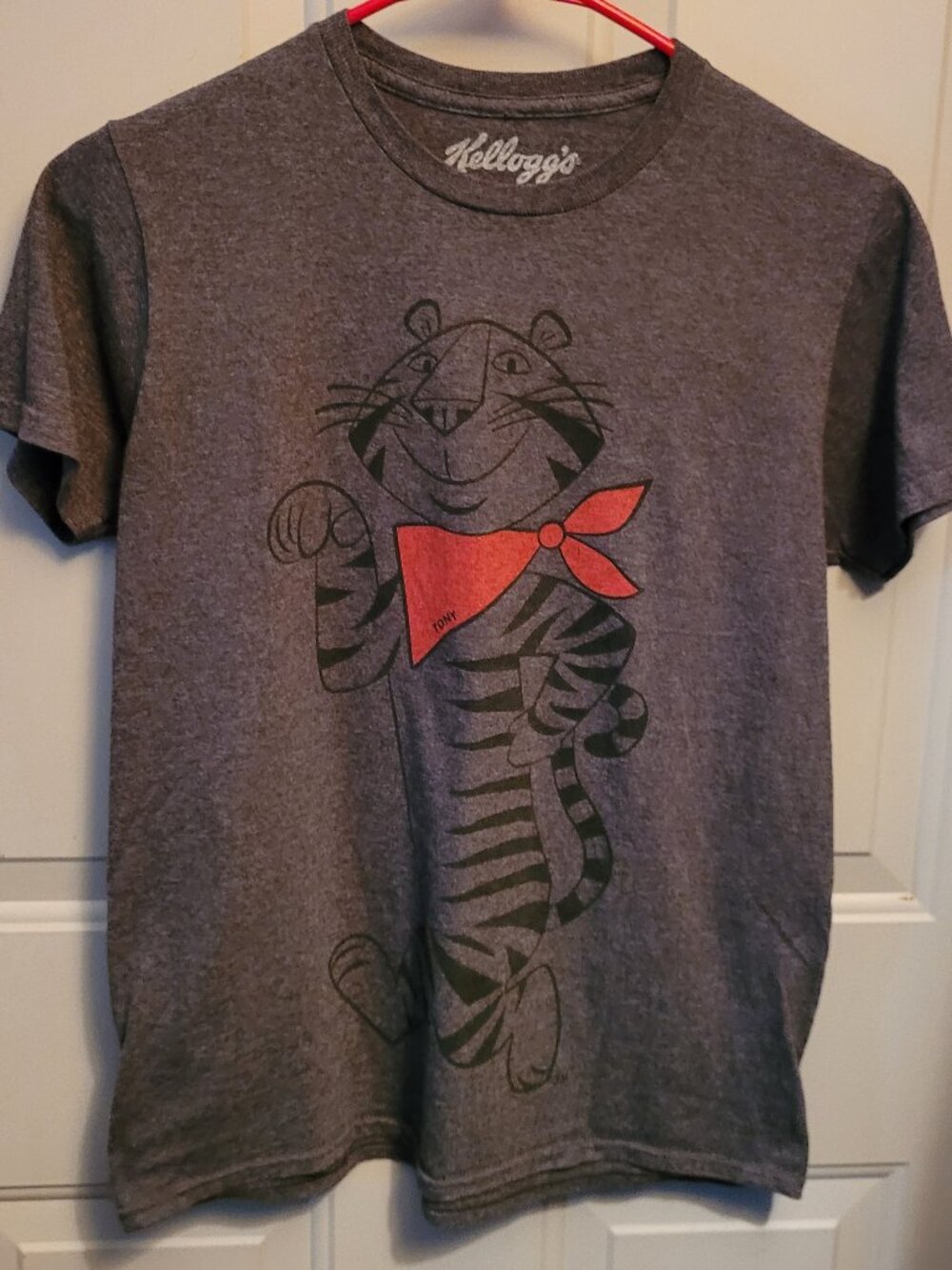 Kellogg's Tony the Tiger Gray T-shirt  CUTE!  Misses Small